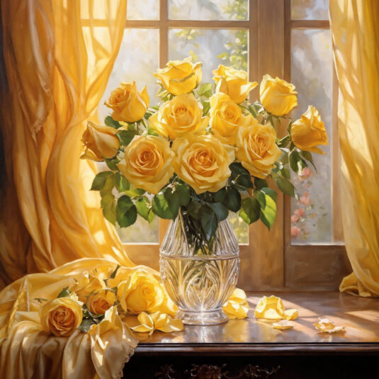 bouquet-of-yellow-roses-varying-shades-from-lemon-to-golden-arranged-in-a-clear-vase-with-droplets
