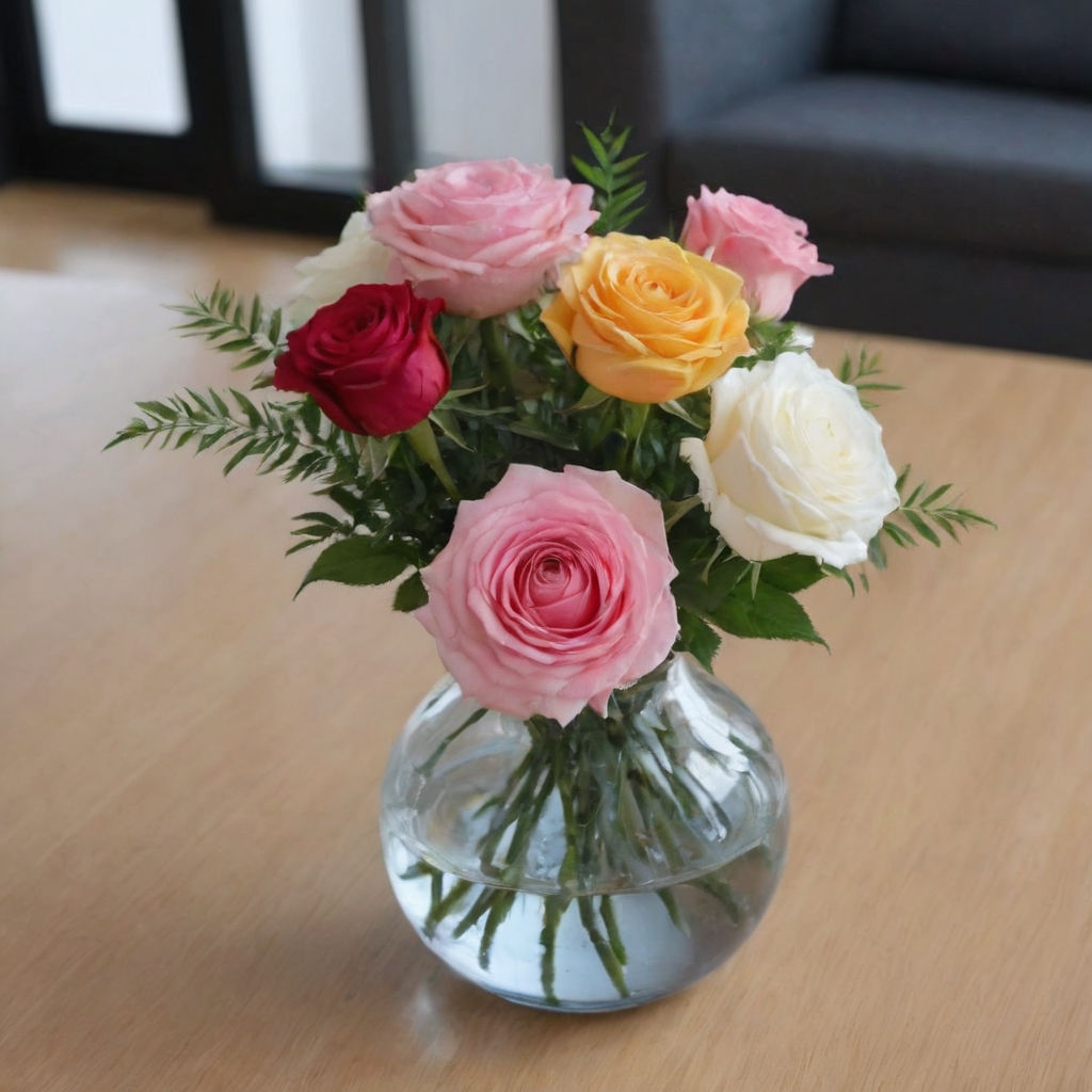 change-the-water-regularly-in-glass-vase-rose-bouquet