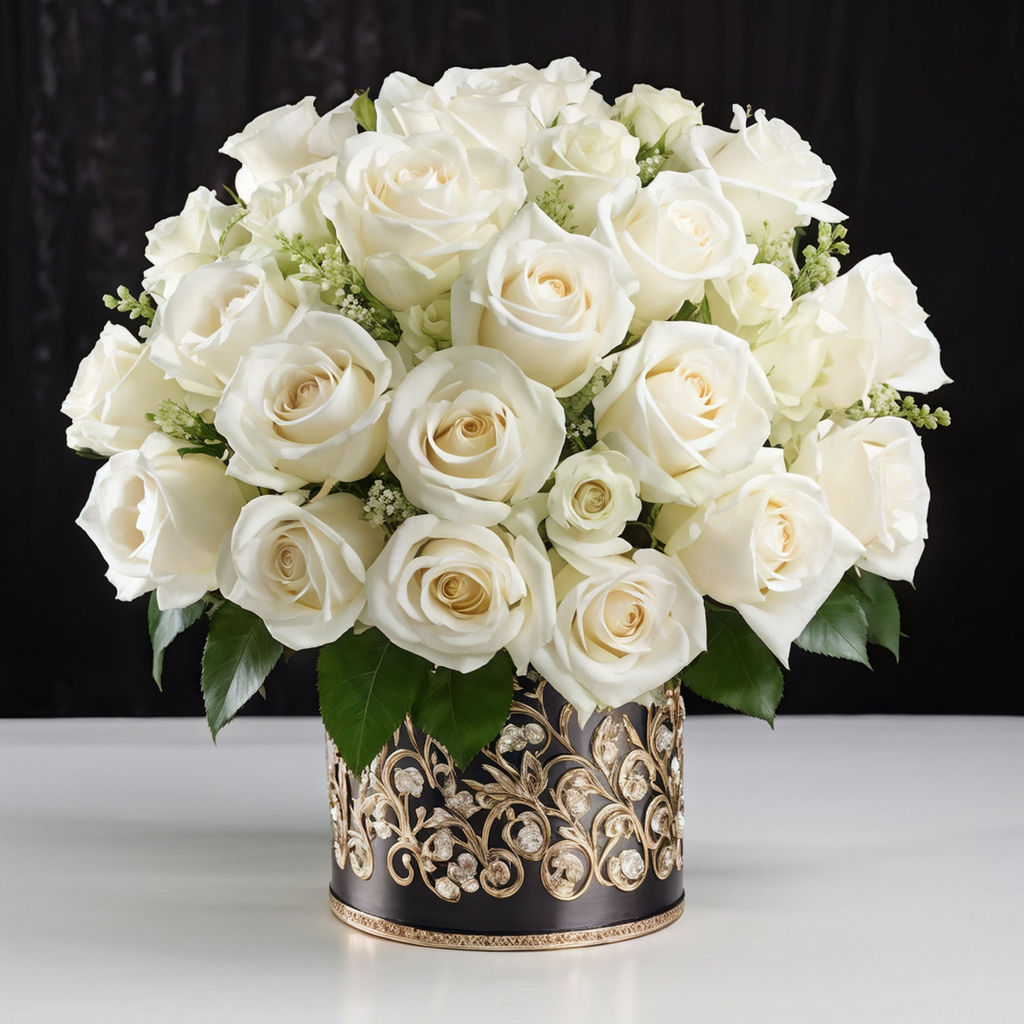 Flower Colors for Anniversary White roses 10th anniversary 