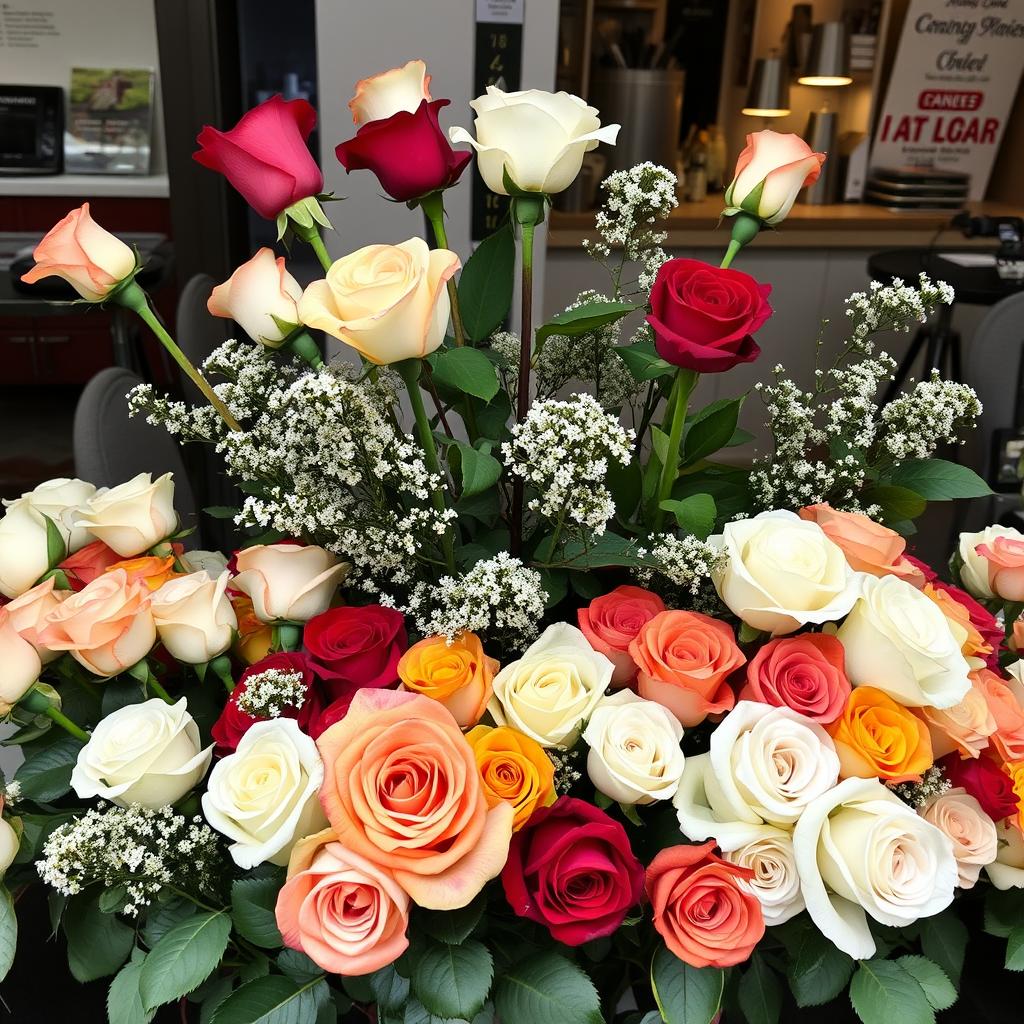 roses arrangements for business gifts