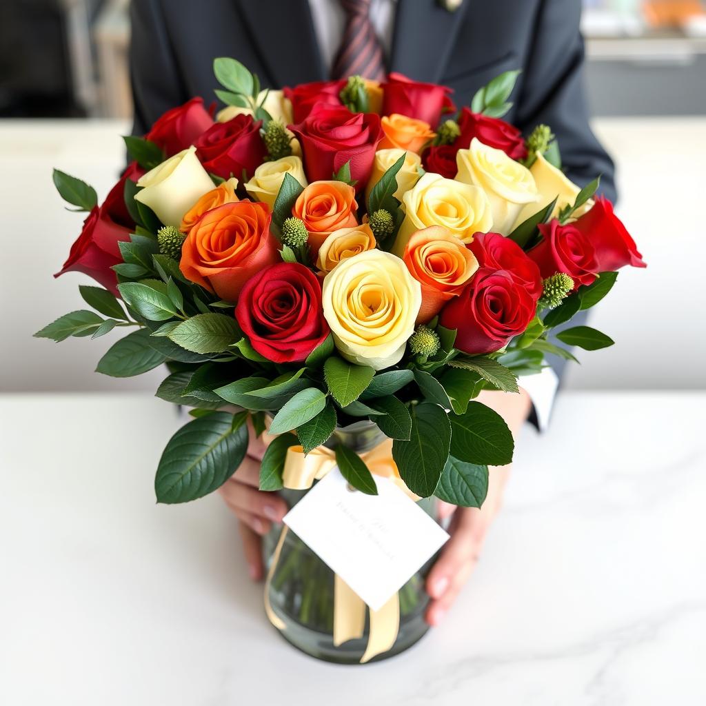 roses arrangements for business gifts