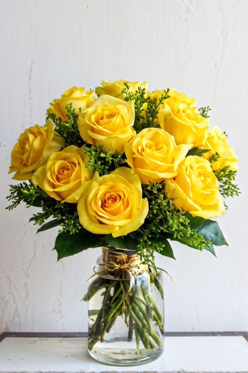 Flower Colors for Anniversary yellow roses