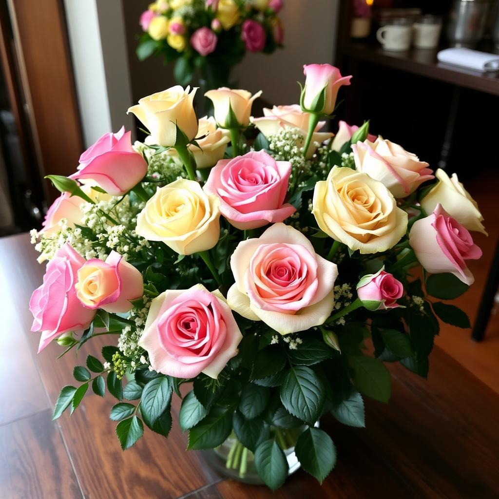 Roses in Flower Arrangements