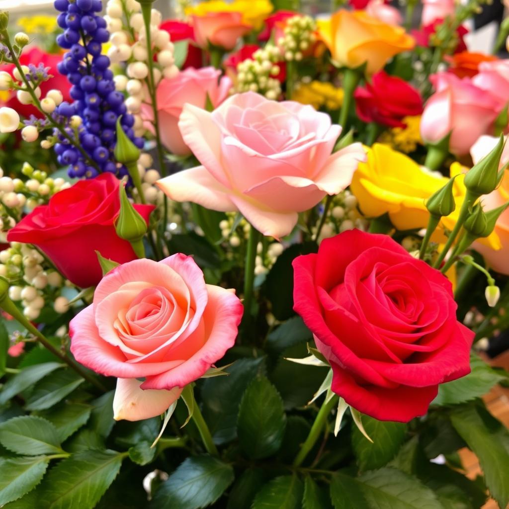 Roses in Flower Arrangements