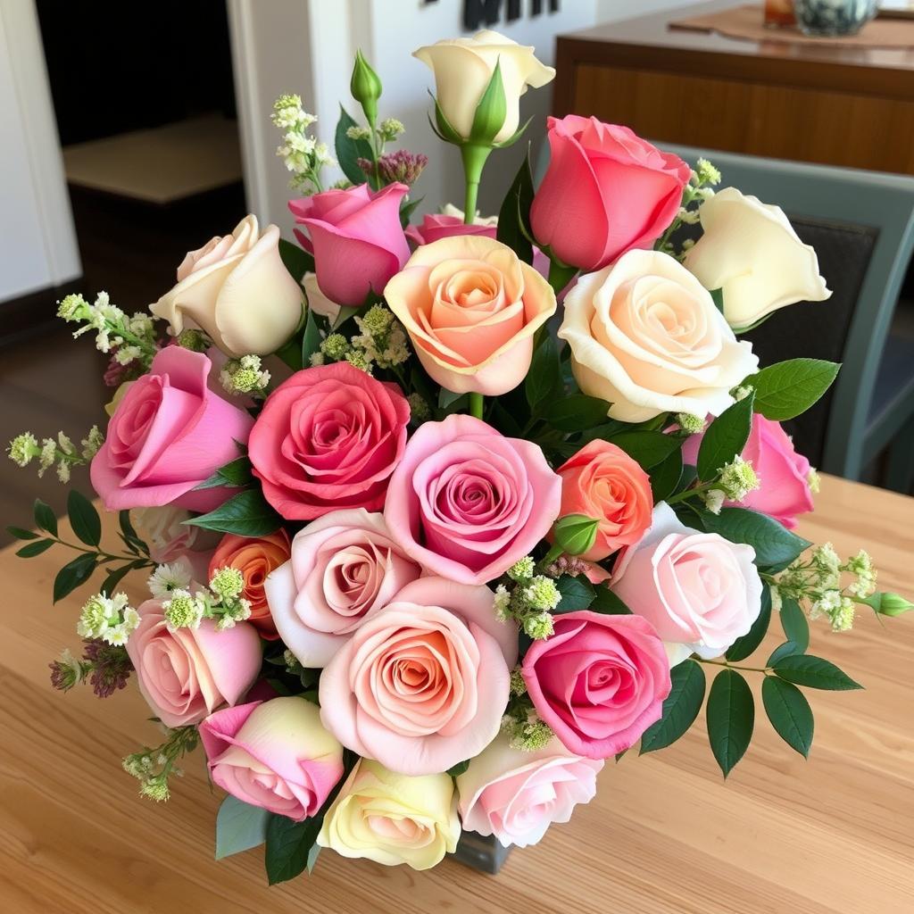 Roses in Flower Arrangements