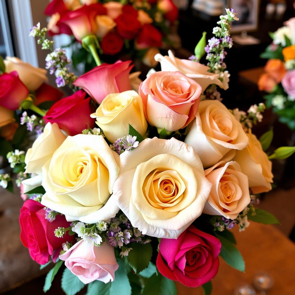 Roses in Flower Arrangements