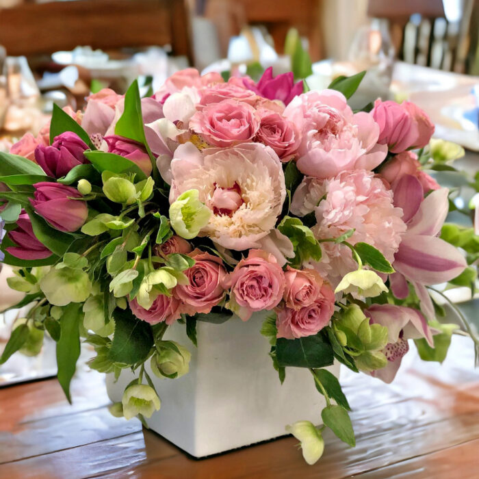 Enchanting Romance Pink Flower Arrangements