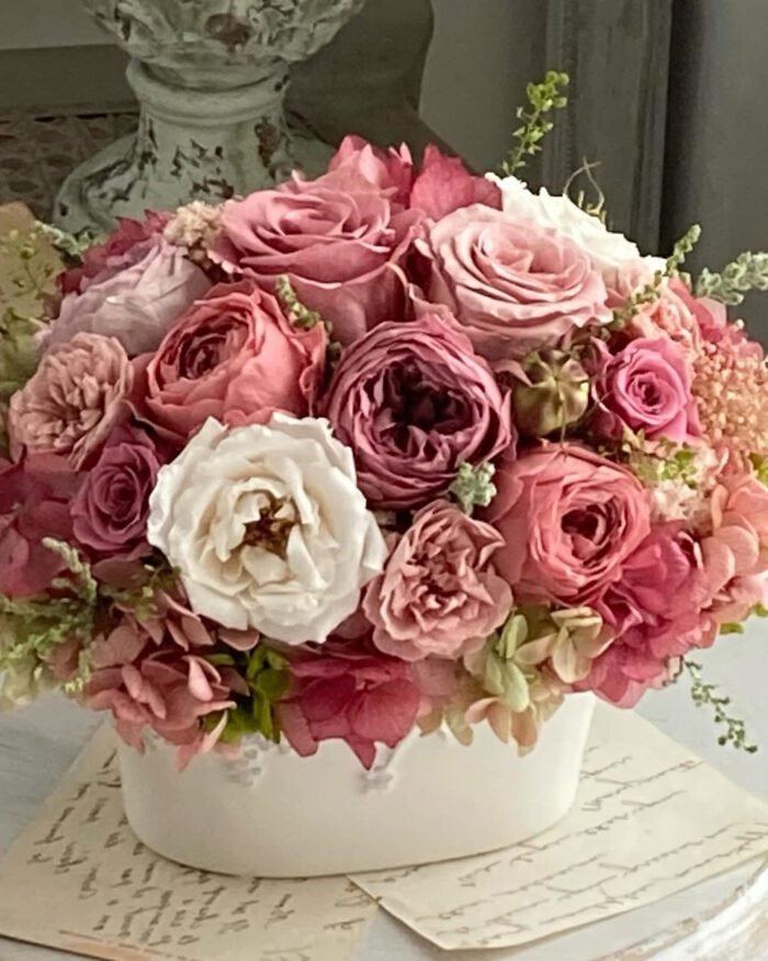My Love Letter Pastel Roses Arrangement