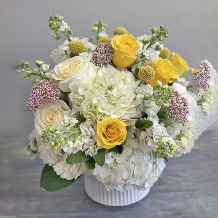 White and Yellow Roses