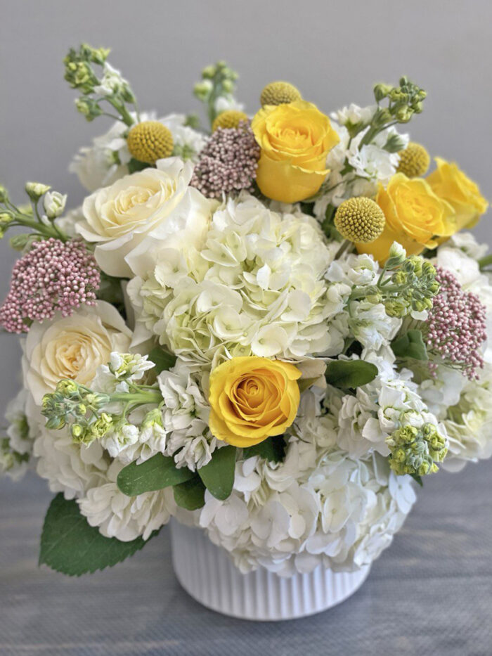 White and Yellow Roses