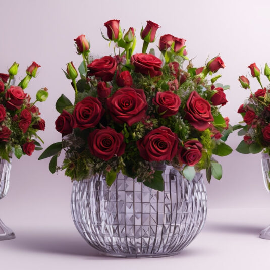 rose-arrangements-in-luxury-vase