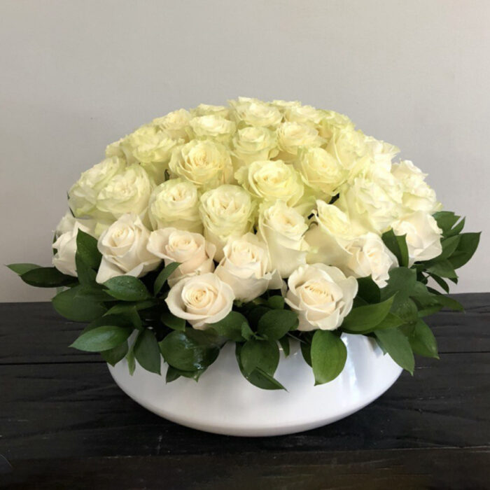 3dozens white roses