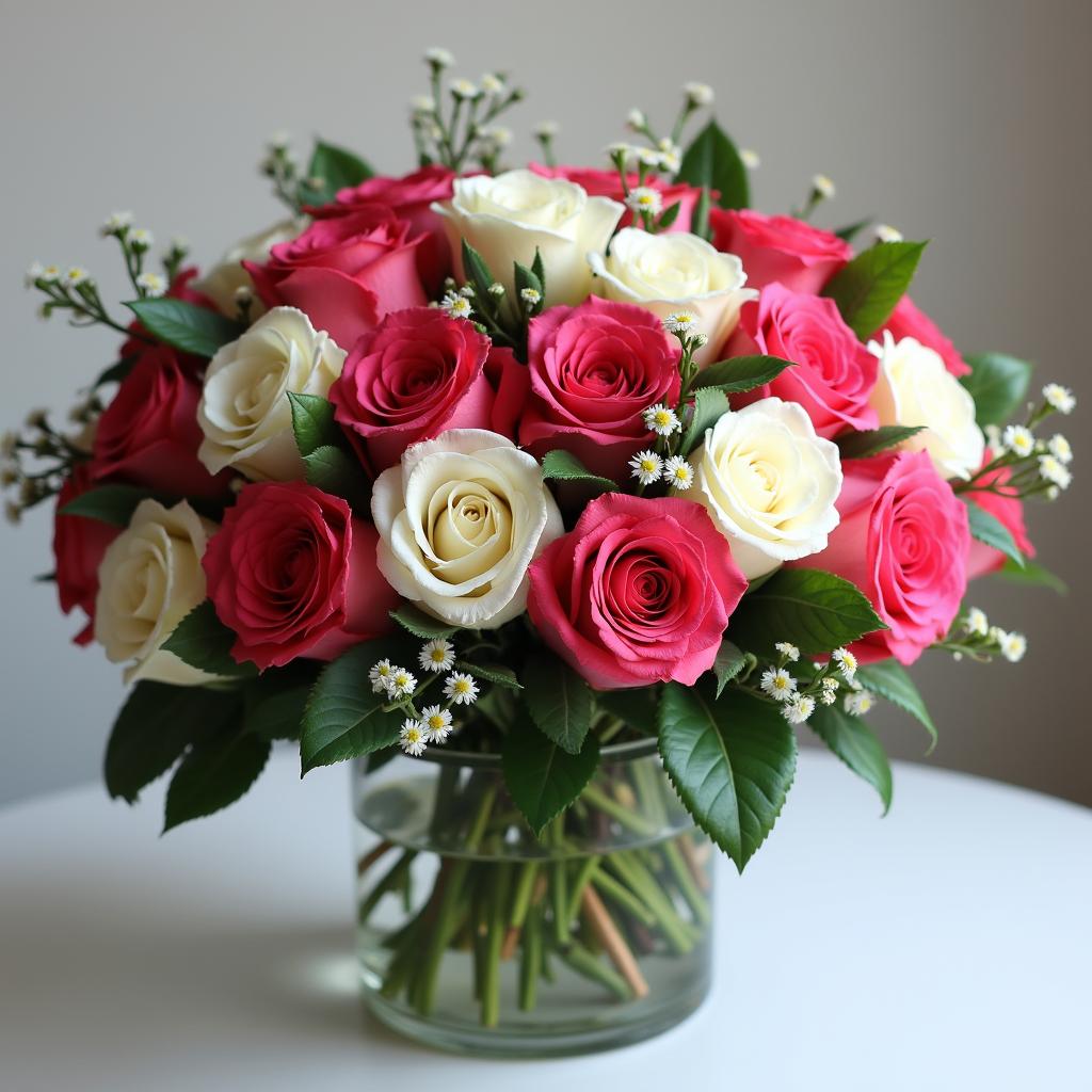 Luxury roses arrangement