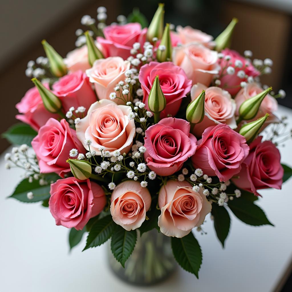 Luxury roses arrangement