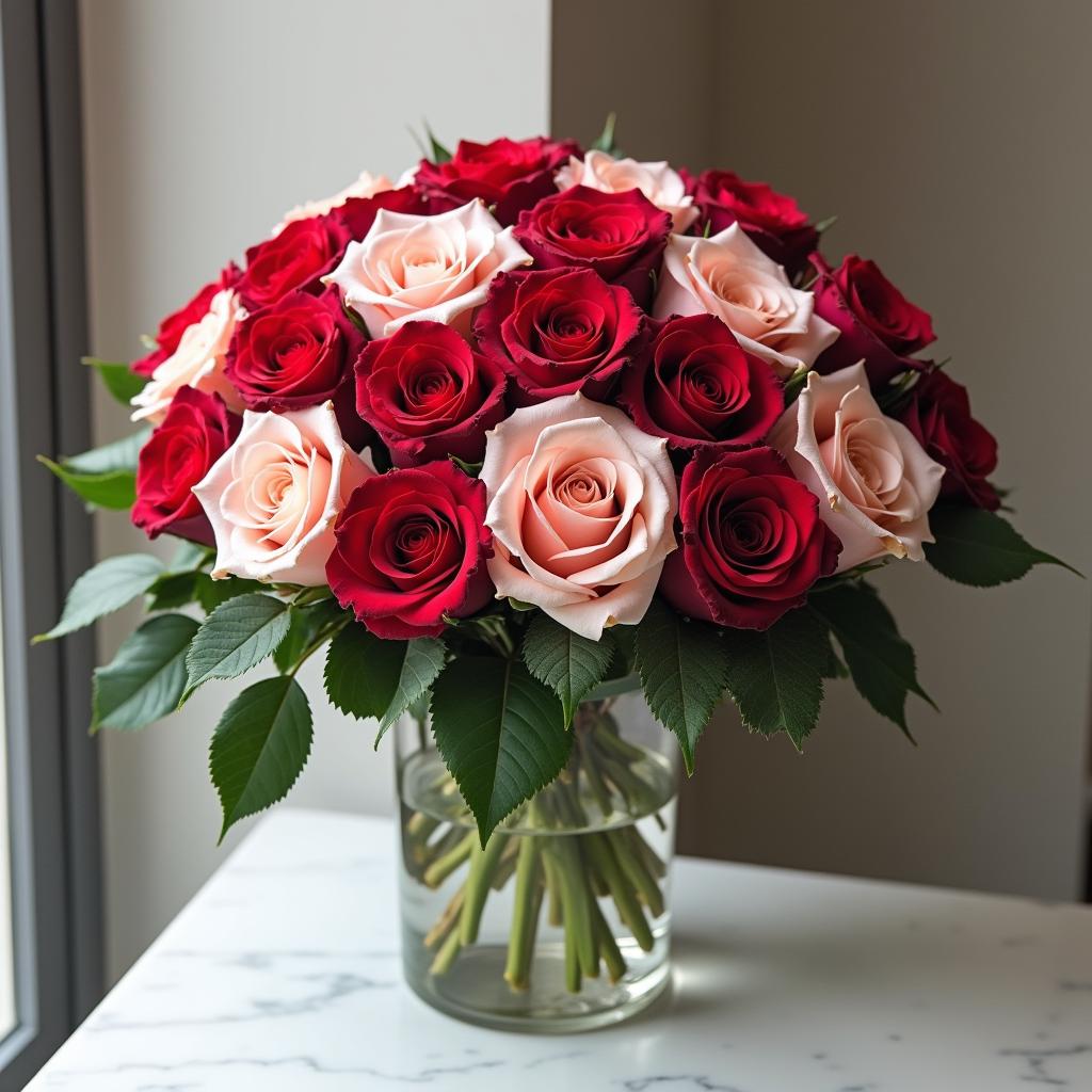 Luxury roses arrangement