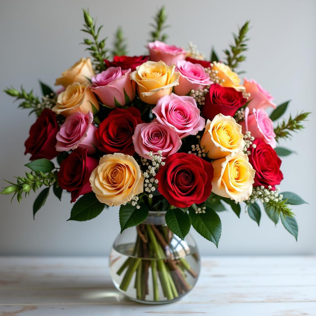 Luxury roses arrangement