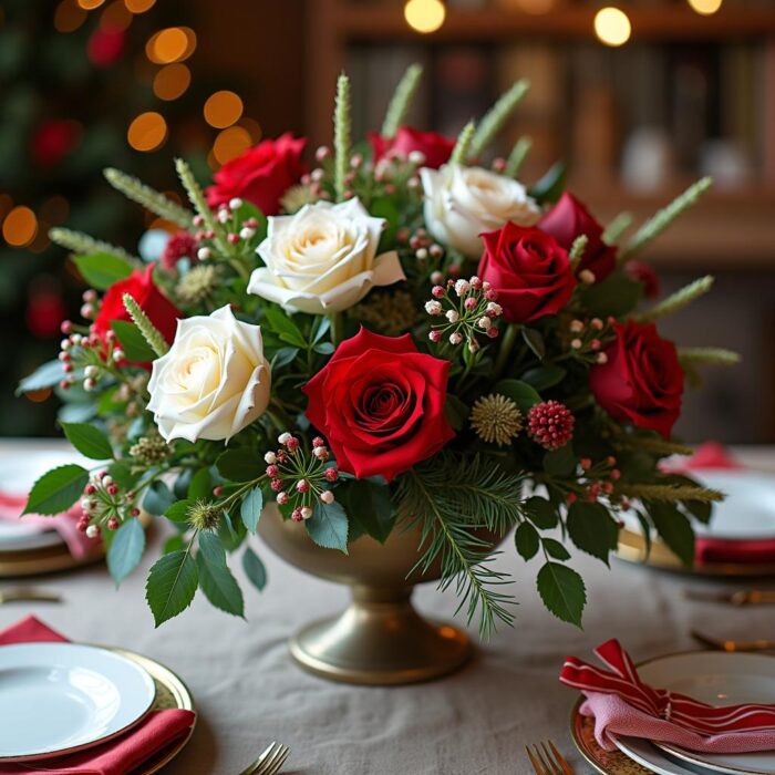 Festive flower arrangement