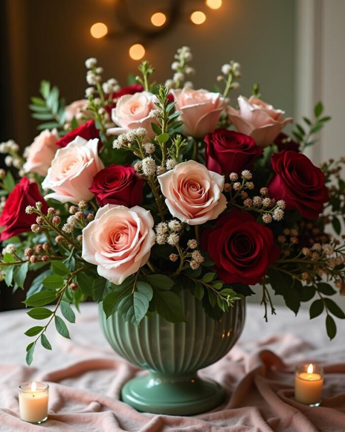 Winter Jewels Christmas flower arrangement