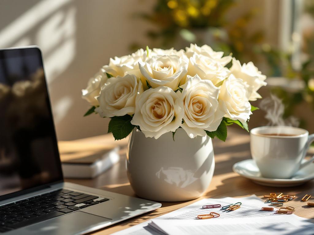 When and How to Present Roses in a Business Context