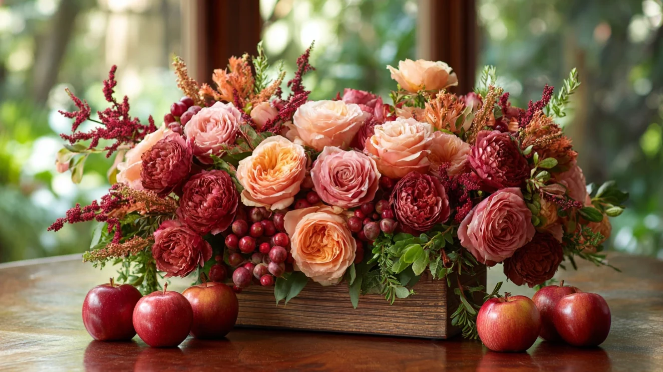 Celebrating Rosh Hashanah with roses Flower arrangements