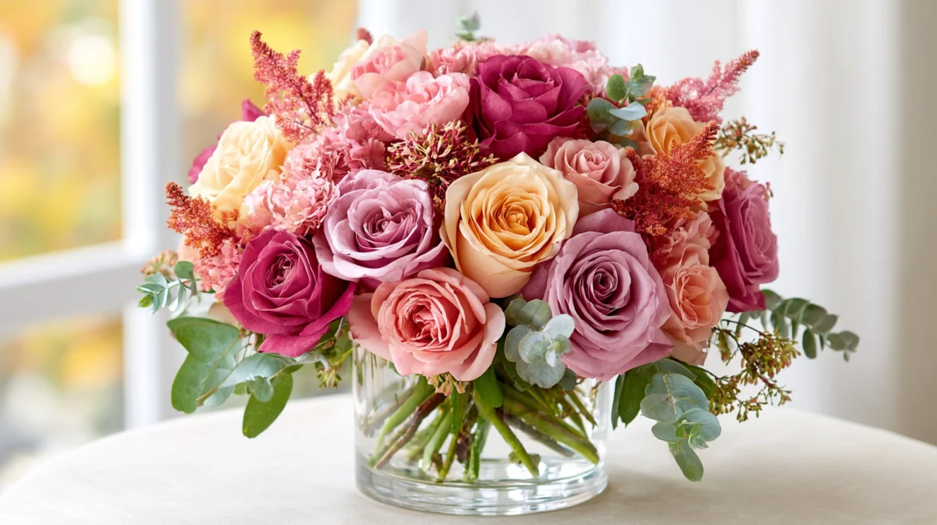 Celebrating Rosh Hashanah with roses Flower arrangements