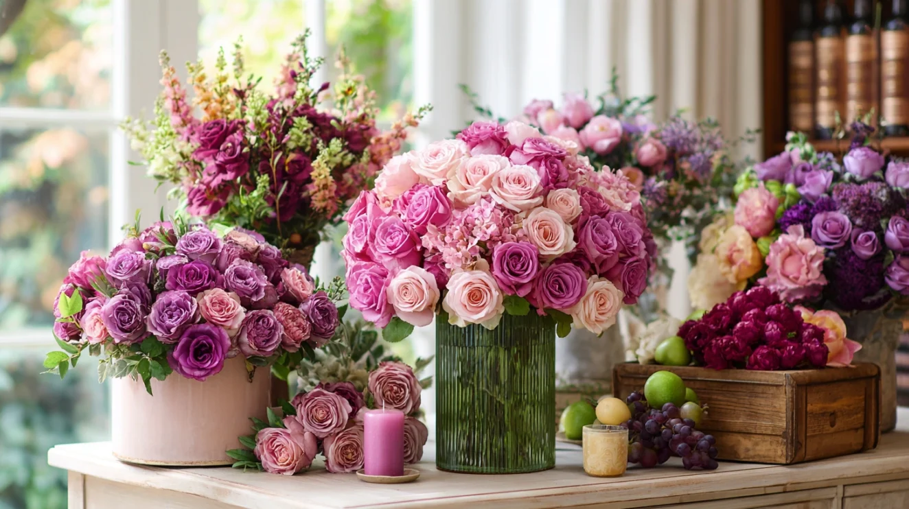 Celebrating Rosh Hashanah with roses Flower arrangements