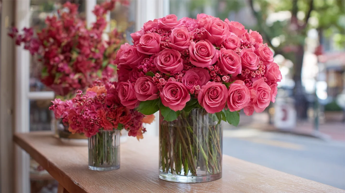 Celebrating Rosh Hashanah with roses Flower arrangements