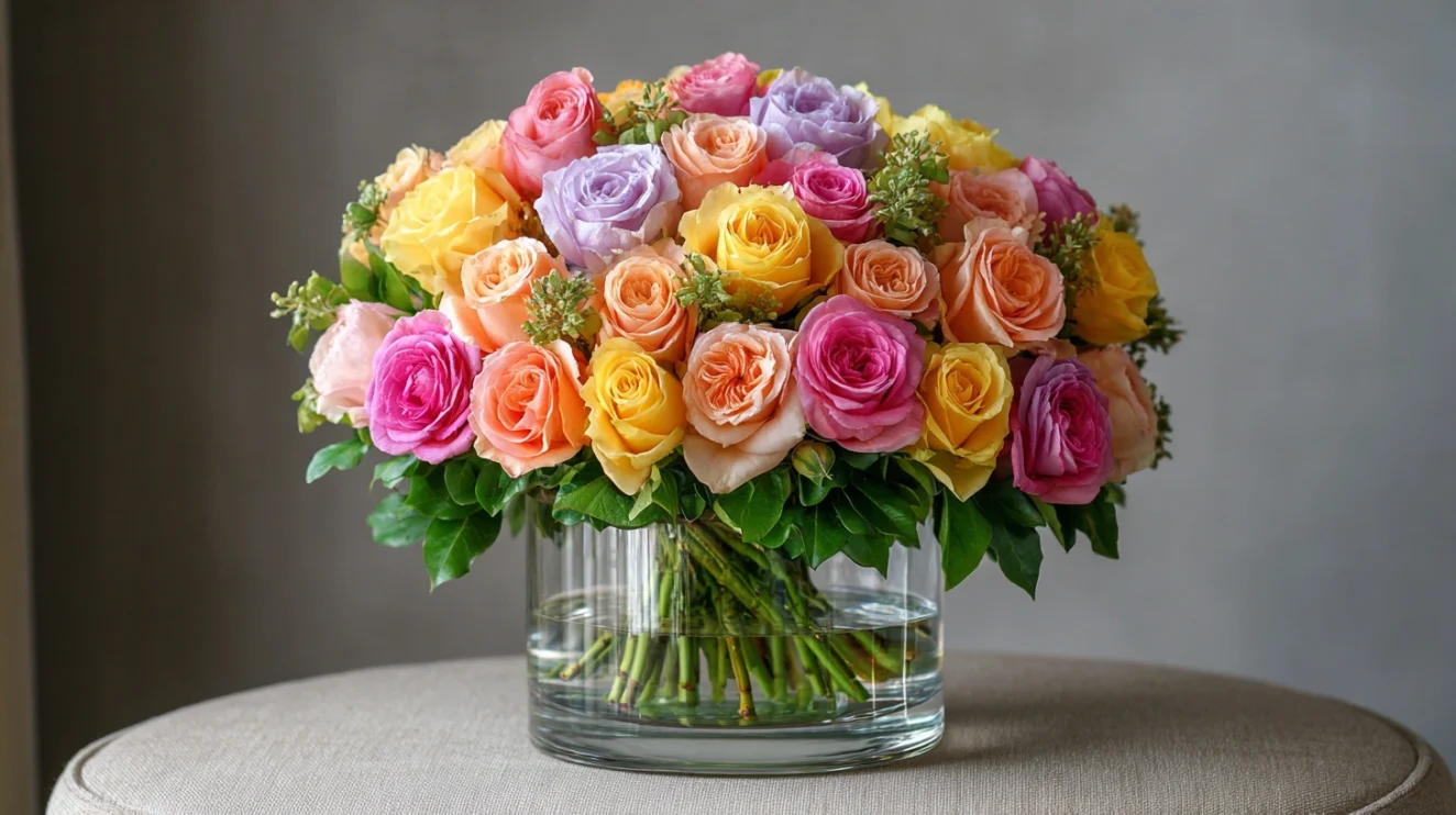 Celebrating Rosh Hashanah with roses Flower arrangements
