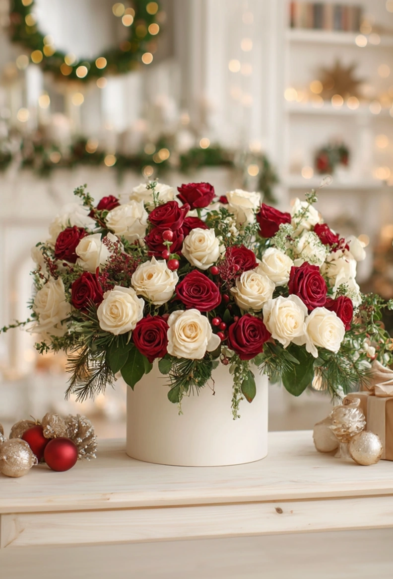 Modern Christmas Centerpiece