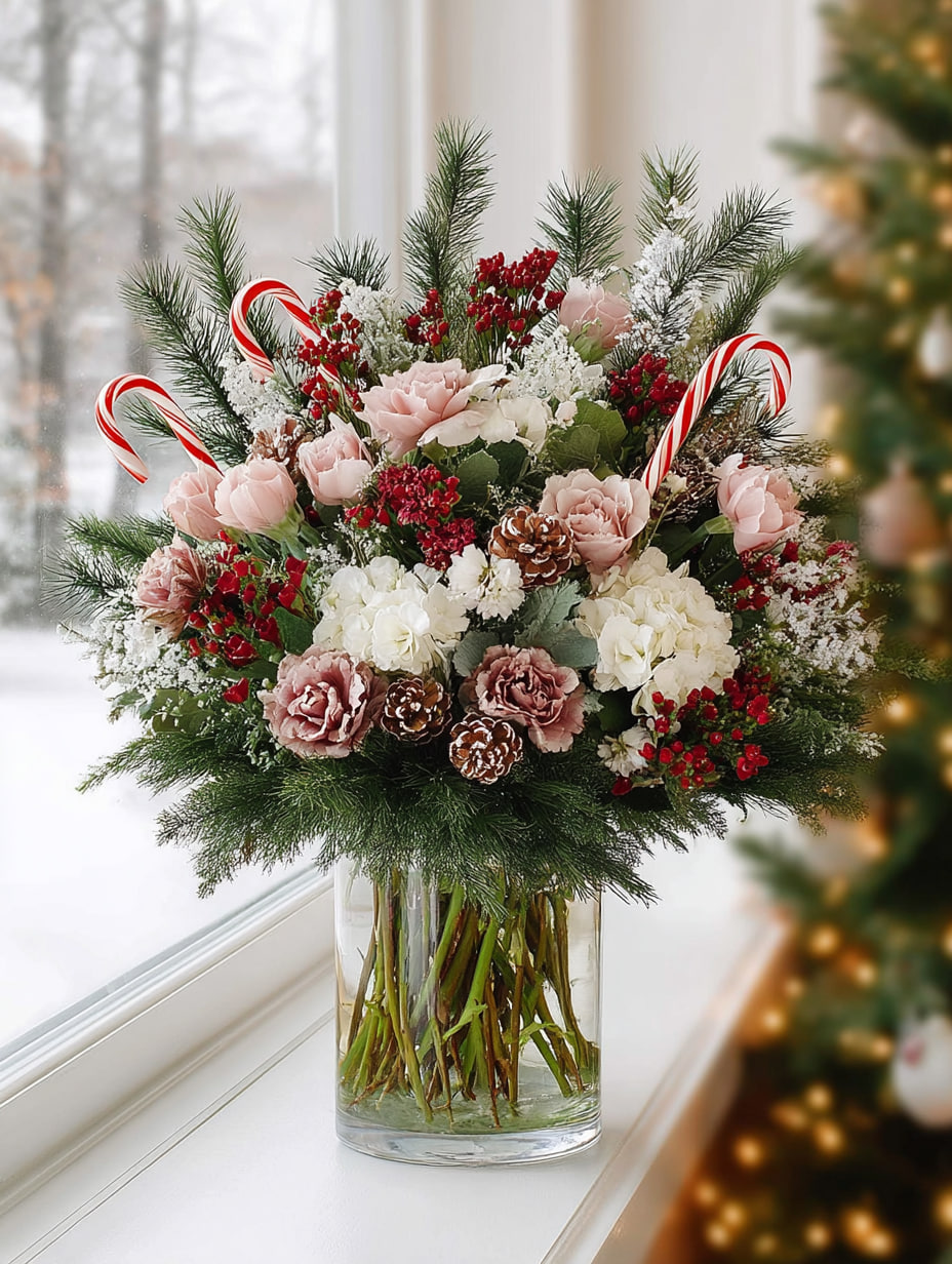 Modern Christmas Centerpiece