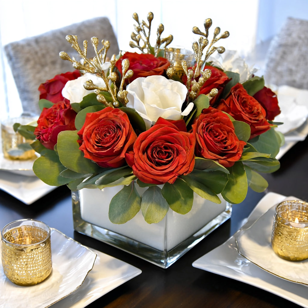 Modern Christmas Centerpiece