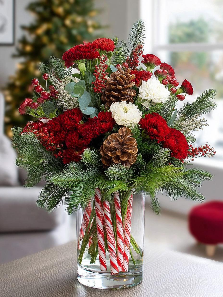 Modern Christmas Centerpiece