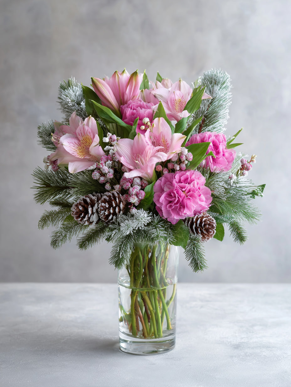 Modern Christmas Centerpiece