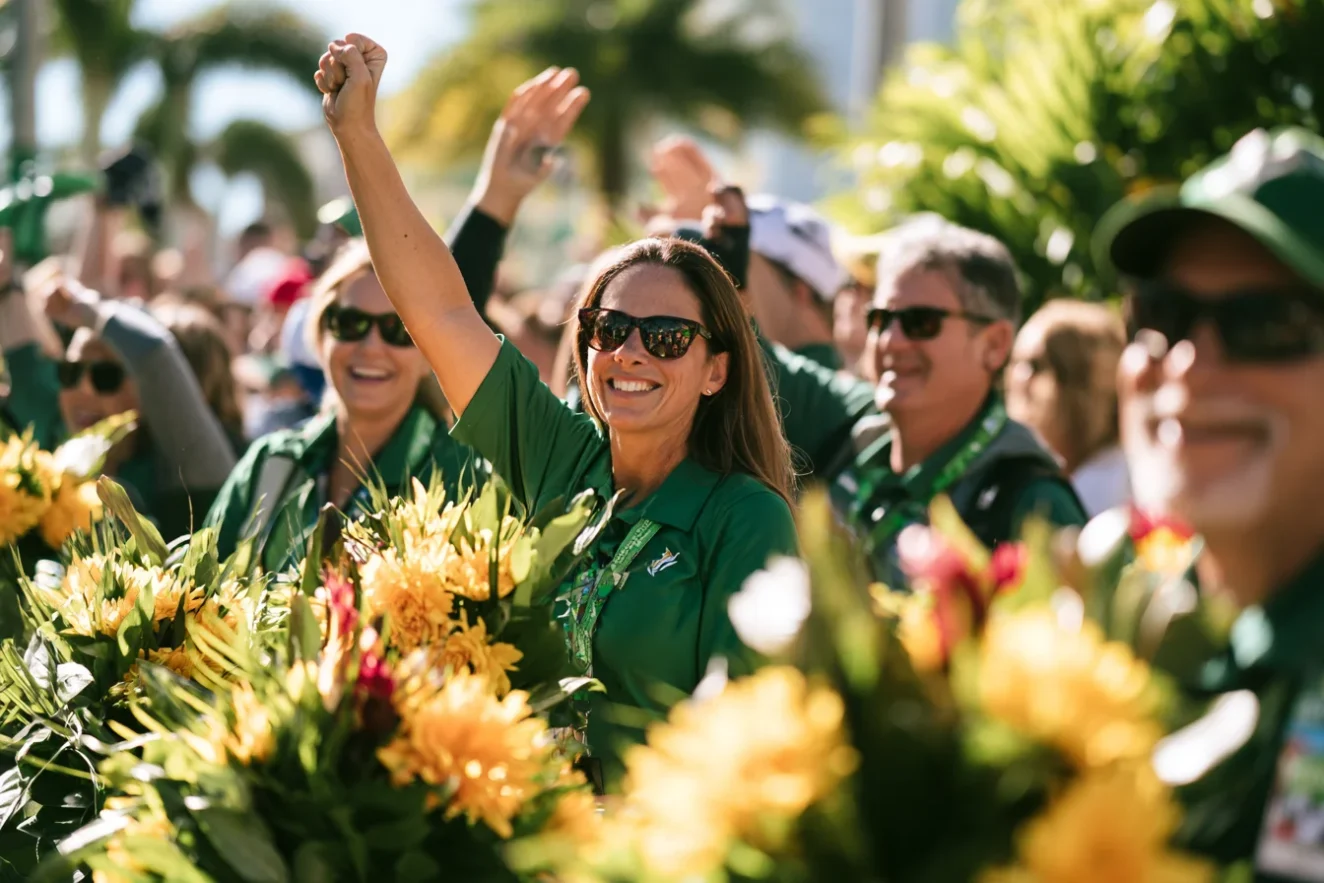 Boca Raton Bowl Flowers Game-Day Energy in Full Bloom